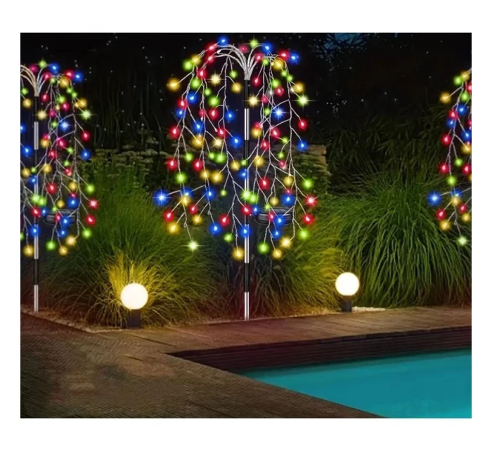 SOLÁRNY OHŇOSTROJ STROMOVÁ LAMPA VIACFAREBNÁ 72CM 120 LED SOLÁRNY OHŇOSTROJ STROMOVÁ LAMPA VIACFAREBNÁ 72CM 120 LED