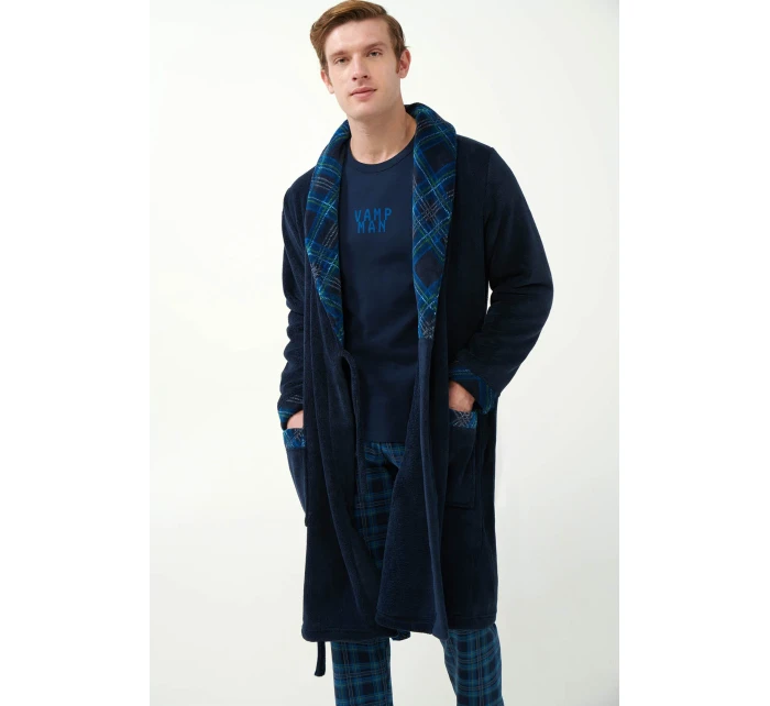 Vamp - Pánsky župan so štýlovou klopou 21629 - Vamp