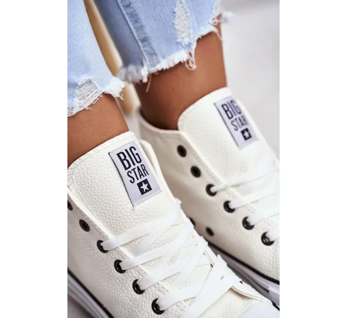 Dámske členkové tenisky Big Star - White