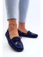Dámske semišové mokasíny Navy Blue Si Passione
