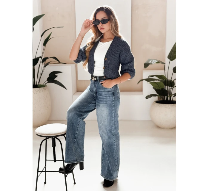 Dámsky sveter NUTI modrý FashionStreet MY1675