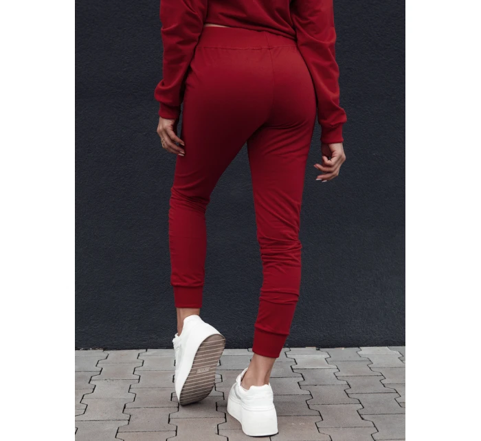 Dámské tepláky FITS bordó Dstreet model 21982287 - FashionStreet