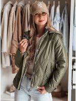 Dámska prechodná prešívaná bunda MARISSIA zelená FashionStreet TY4852