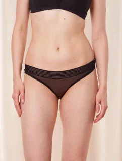 Tempting Sheer Highleg Tai - BLACK - TRIUMPH BLACK - TRIUMPH