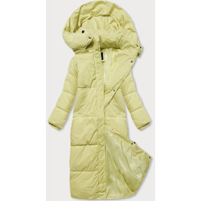 Dlhá žltá dámska zimná bunda (AG3-3031)