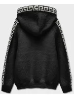 Černý přehoz přes oblečení alpaka s kapucí model 18026129 - S'WEST