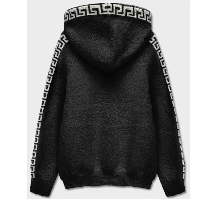 Černý přehoz přes oblečení alpaka s kapucí model 18026129 - S'WEST