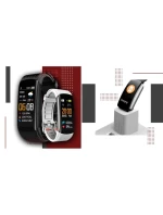 GIEWONT Smart hodinky čierno-biele 2 prúžky GW200-2 GIEWONT Smart hodinky čierno-biele 2 prúžky GW200-2