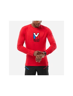 Pánske tričko MILLET Trilogy Wool Ts Ls M, červené