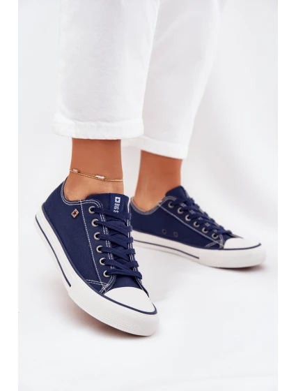 Dámské Nízké Tenisky Big Star model 21705176 Tmavě Modré - Big Star Shoes