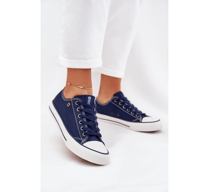 Dámské Nízké Tenisky Big Star model 21705176 Tmavě Modré - Big Star Shoes Dámské Nízké Tenisky Big Star model 21705176 Tmavě Modré - Big Star Shoes