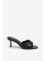 Sandály z umělé kůže na jehlovém podpatku Zlaté model 22103068 - Boto