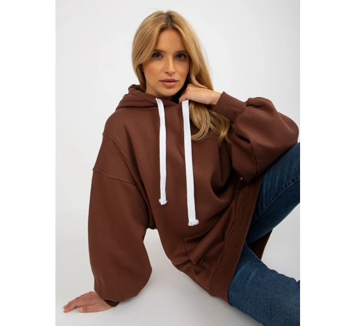 Dámska mikina EM BL 694.20x tmavo hnedá - FPrice Dámska mikina EM BL 694.20x tmavo hnedá - FPrice