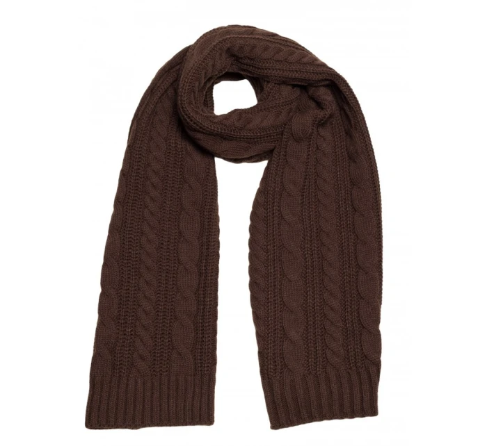 M898 Pletená šála - hnědá