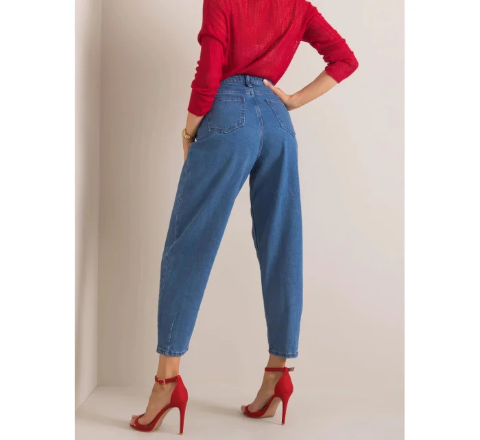 Dámske džínsy s vysokým pásom SP-888 - RUE PARIS