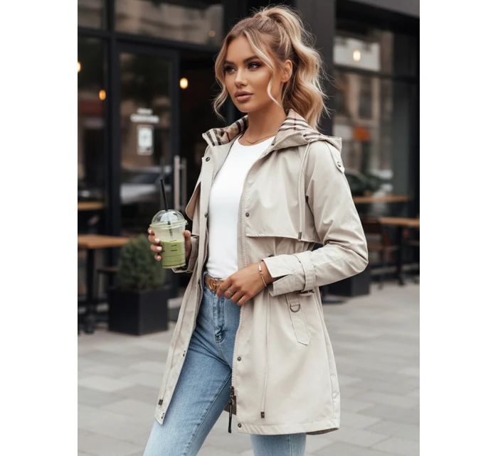 Dámská přechodná bunda parka šedá Dstreet model 21975178 - FashionStreet