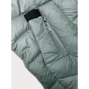 Dámska zimná páperová bunda v mätovej farbe Glakate (LU-238002#)
