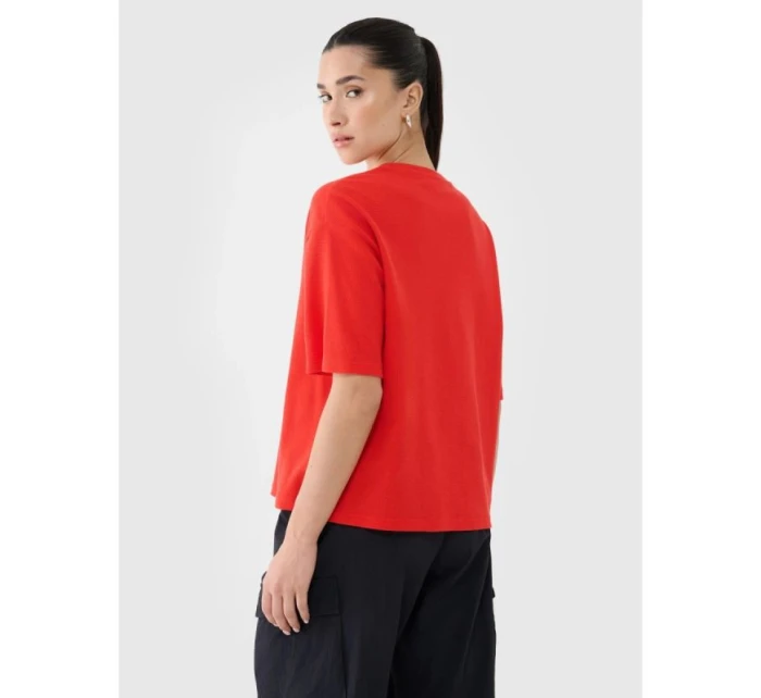 Dámské tričko z vaflového úpletu 4F 4FRSS25TTSHF2651-62S Dámské tričko z vaflového úpletu 4F 4FRSS25TTSHF2651-62S