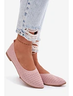 Dámske baleríny Mesh Textile Pink Sarina