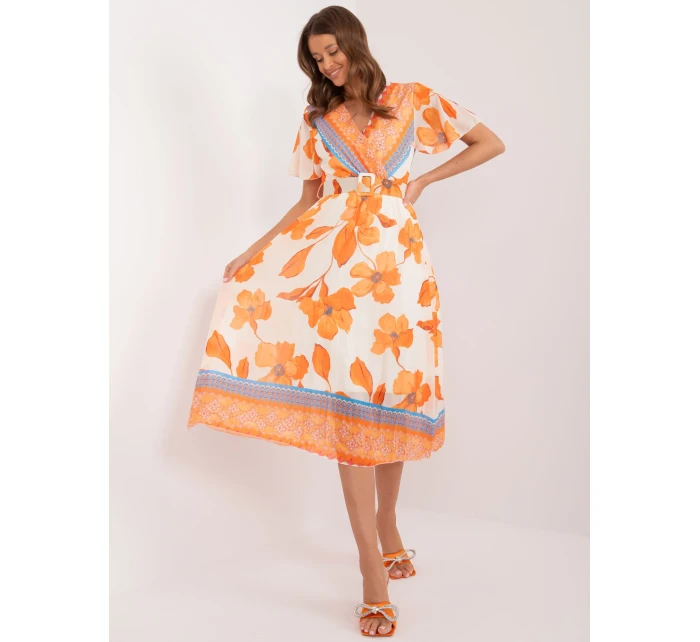 Šaty DHJ SK 11331 5.19 oranžová Šaty DHJ SK 11331 5.19 oranžová