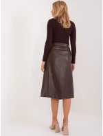 EM SD sukňa B9326.64 tmavohnedá