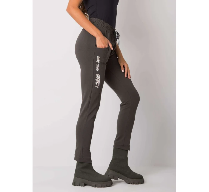 Tepláky RV DR 7071.20 tmavá khaki