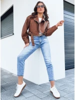 Dámská kožená bunda camel Dstreet model 21976908 - FashionStreet Dámská kožená bunda camel Dstreet model 21976908 - FashionStreet