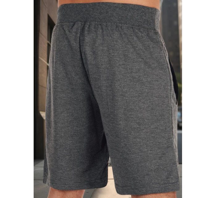 Pánské tmavě šedé teplákové šortky Dstreet model 21987809 - FashionStreet