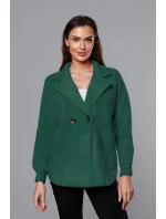 Tmavozelený krátky prehoz cez oblečenie typu alpaka (CJ65)