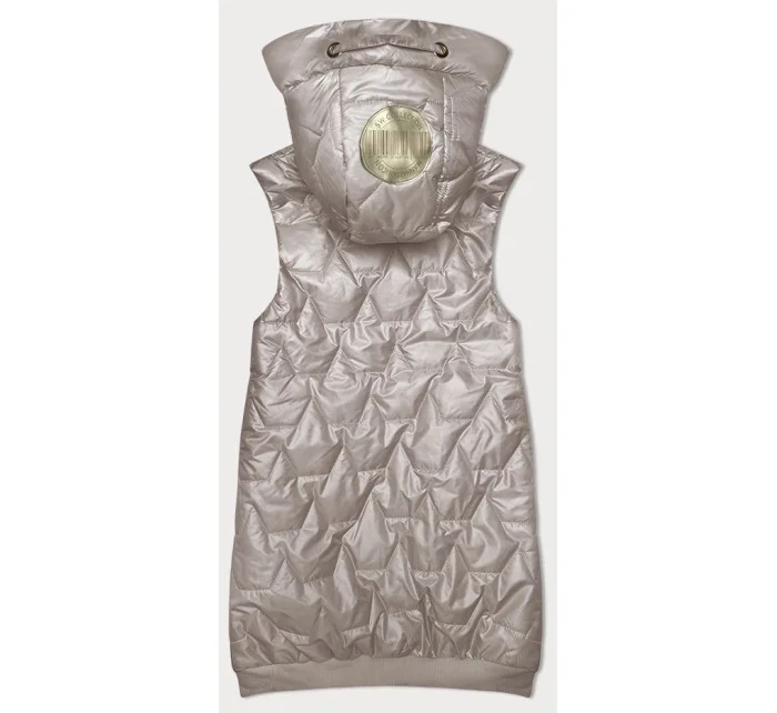 Dámsky top bez rukávov S'West s rebrovaným lemom v perlovo ružovej farbe (B8240-51)