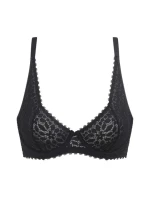 Dámska čipkovaná podprsenka DIM DAILY DENTELLE UNDERWIRE BRA - DIM - čierna
