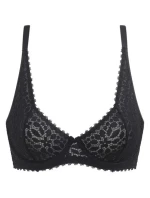 Dámska čipkovaná podprsenka DIM DAILY DENTELLE UNDERWIRE BRA - DIM - čierna
