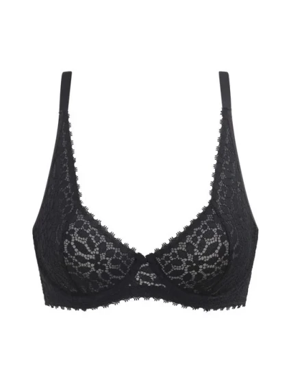 Dámska čipkovaná podprsenka DIM DAILY DENTELLE UNDERWIRE BRA - DIM - čierna