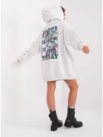 Mikina D10606BA02406D2 svetlo šedá Mikina D10606BA02406D2 svetlo šedá