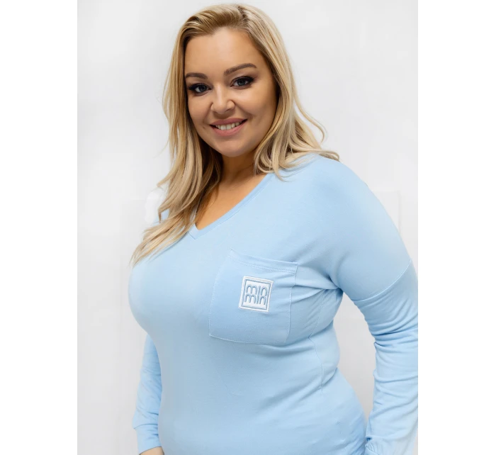 Bluzka RV BZ A model 21819006 jasny niebieski - FPrice Bluzka RV BZ A model 21819006 jasny niebieski - FPrice