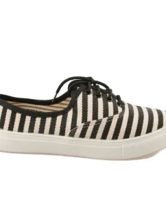 Čierne pruhované dámske tenisky