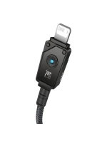 Baseus Nezlomiteľný kábel USB-IP 2,4A 1 m (čierny)