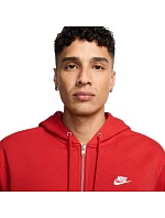Pánská mikina s kapucí Club BB FZ Hoodie červená model 22202567 657 pánské - NIKE