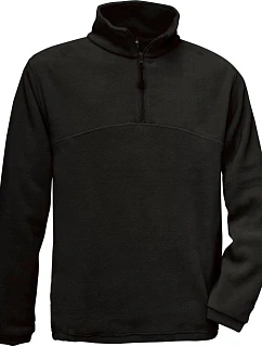 B&C Highlander + mikina z flísu so zipsom na 1/4 dĺžky 01.0704 čierna