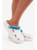 Dámské bílé pěnové pantofle s páskem model 22359727 - Boto Dámské bílé pěnové pantofle s páskem model 22359727 - Boto