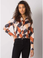 Blúzka DHJ BZ 15251.82 čierna a béžová Blúzka DHJ BZ 15251.82 čierna a béžová