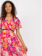 Šaty DHJ SK 13162.92 tmavo ružová