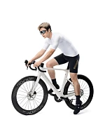 Cyklistický dres model 22114087 krátký rukáv velikost XL bílý - Rockbros