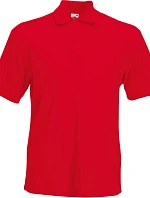 Fruit of the Loom Heavy 65/35 Pique Polo – polo tričko z hrubej bavlny 16.3204 červené