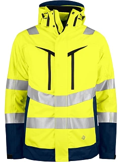 ProJob 6445 Jacket 3-1 – bezpečnostná bunda 3 v 1 64.6445, vysoká viditeľnosť, žltá/námornícka modrá