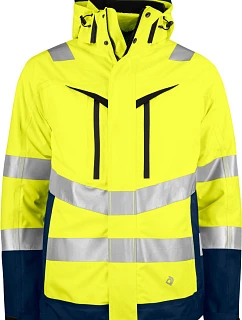 ProJob 6445 Jacket 3-1 – bezpečnostná bunda 3 v 1 64.6445, vysoká viditeľnosť, žltá/námornícka modrá