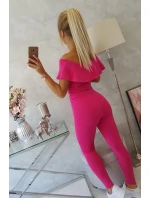 Fuchsiová souprava s volánky Fuchsiová souprava s volánky