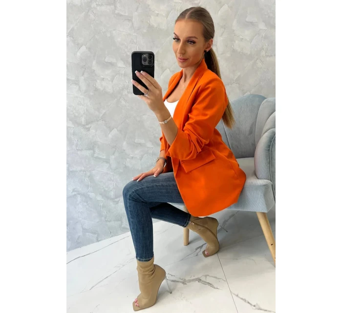 Bunda s klopami elegantná oranžová