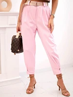 Letné nohavice Punto so zapínaním na nohaviciach candy pink