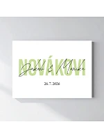 Personalizovaný magický fotorámik – 50x70 – mená novomanželov